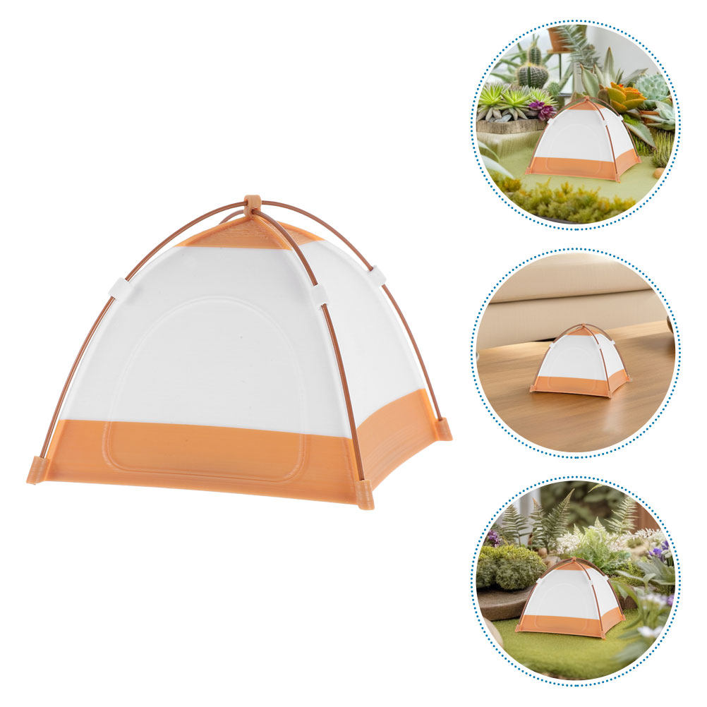 Outdoor Adventure Birthday Party - เต็นท์แคมป์ปิ้งขนาดจิ๋วสำหรับบ้านตุ๊กตา ดีไซน์สมจริง สำหรับฉากผจญภัยกลางแจ้งสเกล 1:12 ของเล่นสำหรับเด็ก ของชำร่วยงานวันเกิด