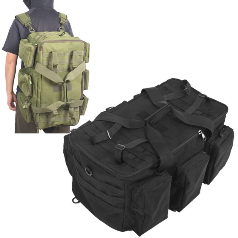 Outdoor Adventure Backpack - ผู้ชายยุทธวิธีเดินป่ากระเป๋าเดินทางกระเป๋าเป้สะพายหลังกลางแจ้งปีนเขาขี่จักรยาน Rucksack ขนาดใหญ่ Multifunctional Camping Duffel