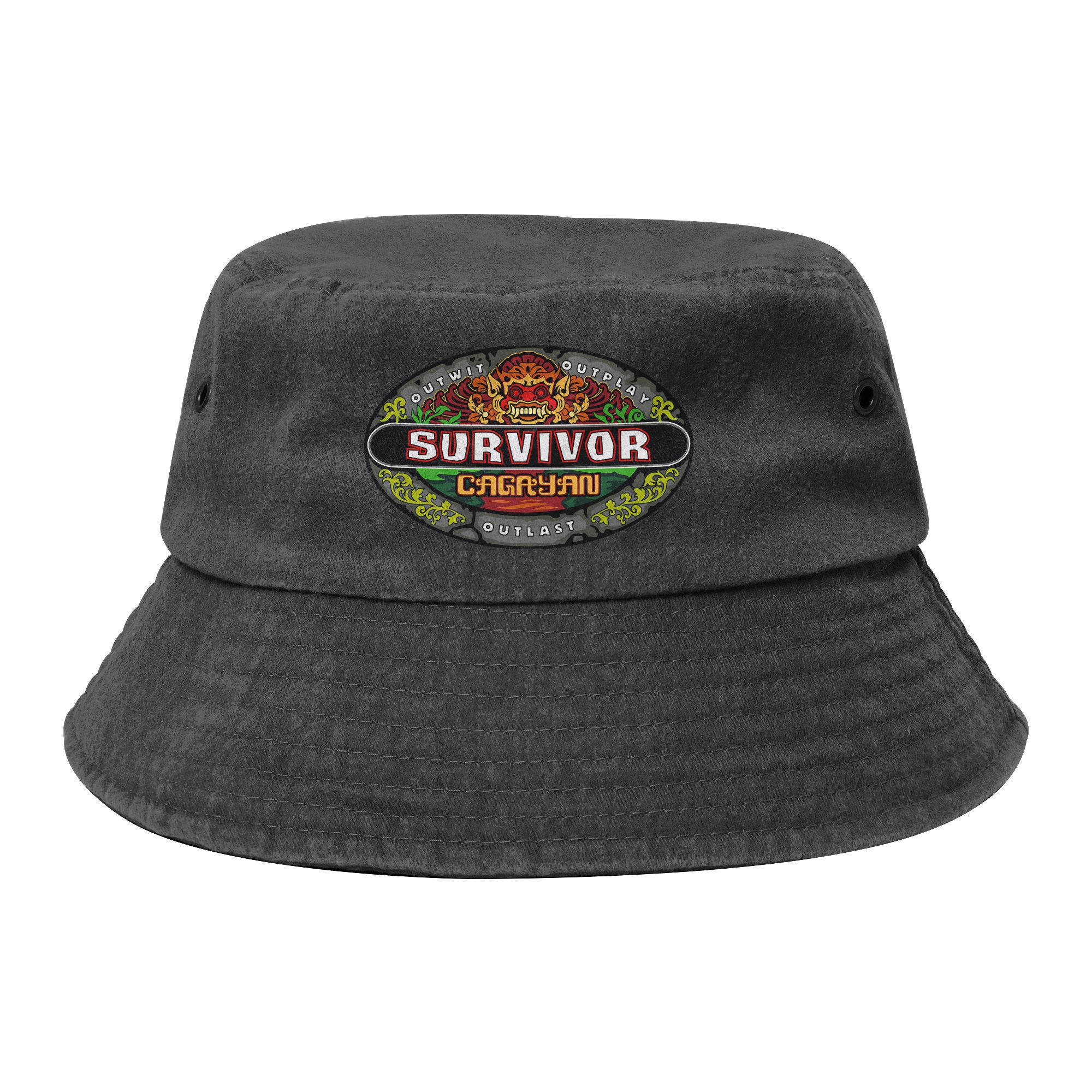 Outdoor Adventure And Travel Show - รายการทีวีเกมผจญภัย S-Survivors หมวกบักเก็ต หมวกกันแดดผ้าฝ้ายแบบดิสเทรสสำหรับผู้หญิงและผู้ชาย หมวกตกปลาแบบ Cagayan
