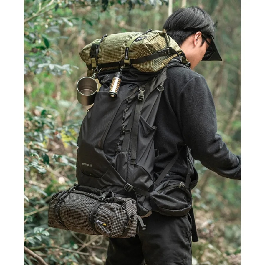 Outdoor Adventure Backpack - กระเป๋าเป้สำหรับการผจญภัยกลางแจ้ง กระเป๋าเสริมสำหรับปีนเขา แคมป์ปิ้ง เดินป่า กระเป๋าเก็บของอเนกประสงค์ กระเป๋าติดตั้งแบบยุทธวิธี