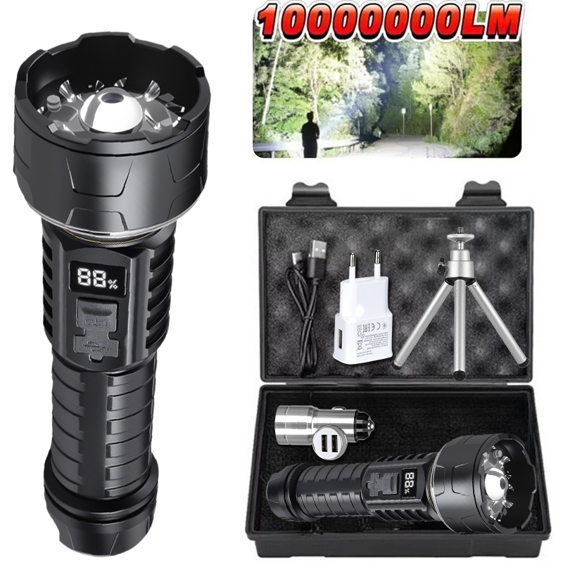 Outdoor Adventure Trips - ไฟฉาย LED แบบ COB แบบชาร์จไฟได้ 7