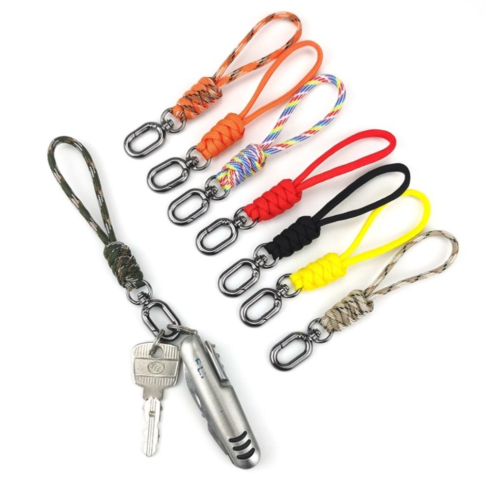 Outdoor Adventure Backpack - Paracord พวงกุญแจห่วงร่มชูชีพรูปไข่, ความแข็งแรงสูงกระเป๋าเป้สะพายหลังเพื่อเอาตัวรอดฉุกเฉินป้องกันการสูญหายพวงกุญแจห้อยคอ