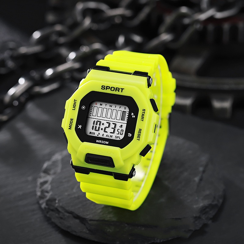 Outdoor Adventure Sports - ผู้ชายกีฬานาฬิกากันน้ํา LED นาฬิกาดิจิตอลนักเรียนผจญภัยกลางแจ้งแนวโน้มมัลติฟังก์ชั่นาฬิกาอิเล็กทรอนิกส์ของขวัญ