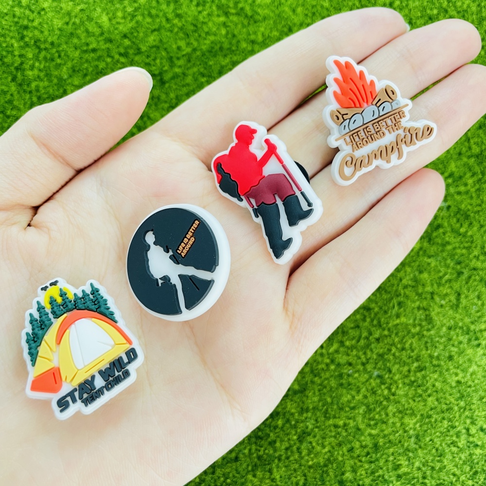 16 ชิ้น ชาร์มรองเท้าสำหรับแคมป - Outdoor Adventure Birthday Party บทวิจารณ์และราคา