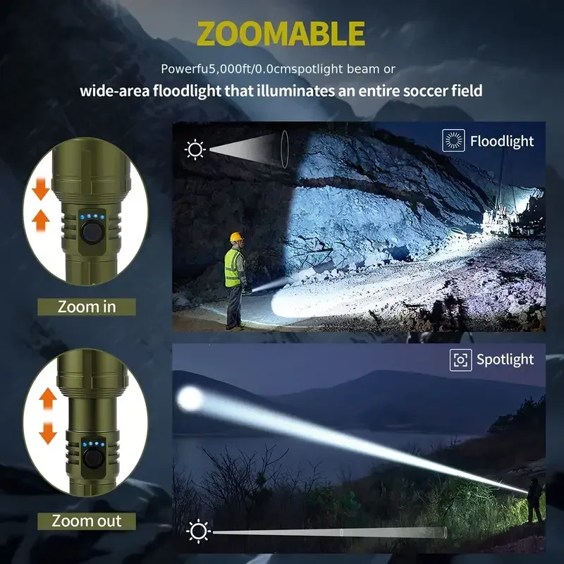 ไฟฉายที่ทรงพลังเป็นพิเศษ ไฟฉาย - Outdoor Adventure Trips บทวิจารณ์และราคา
