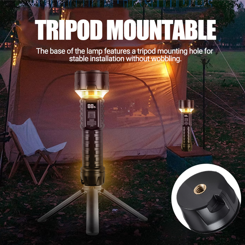 ไฟฉาย LED แบบ COB แบบชาร์จไฟได - Outdoor Adventure Trips บทวิจารณ์และราคา