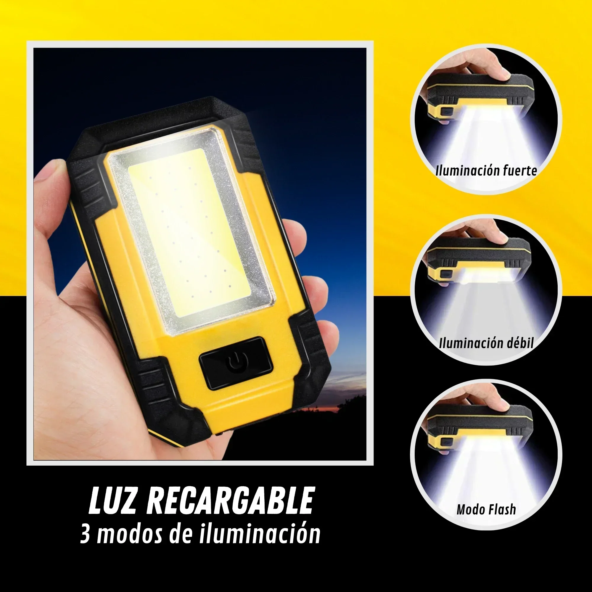 ไฟฉายพกพาแบบชาร์จได้ 4000mAh ค - Outdoor Adventure Trips บทวิจารณ์และราคา