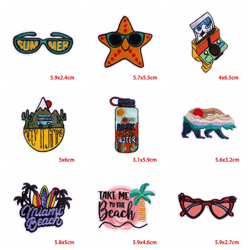 10PCS เหล็กบนแพทช์กลางแจ้งเย็บ - Outdoor Adventure And Travel Show บทวิจารณ์และราคา