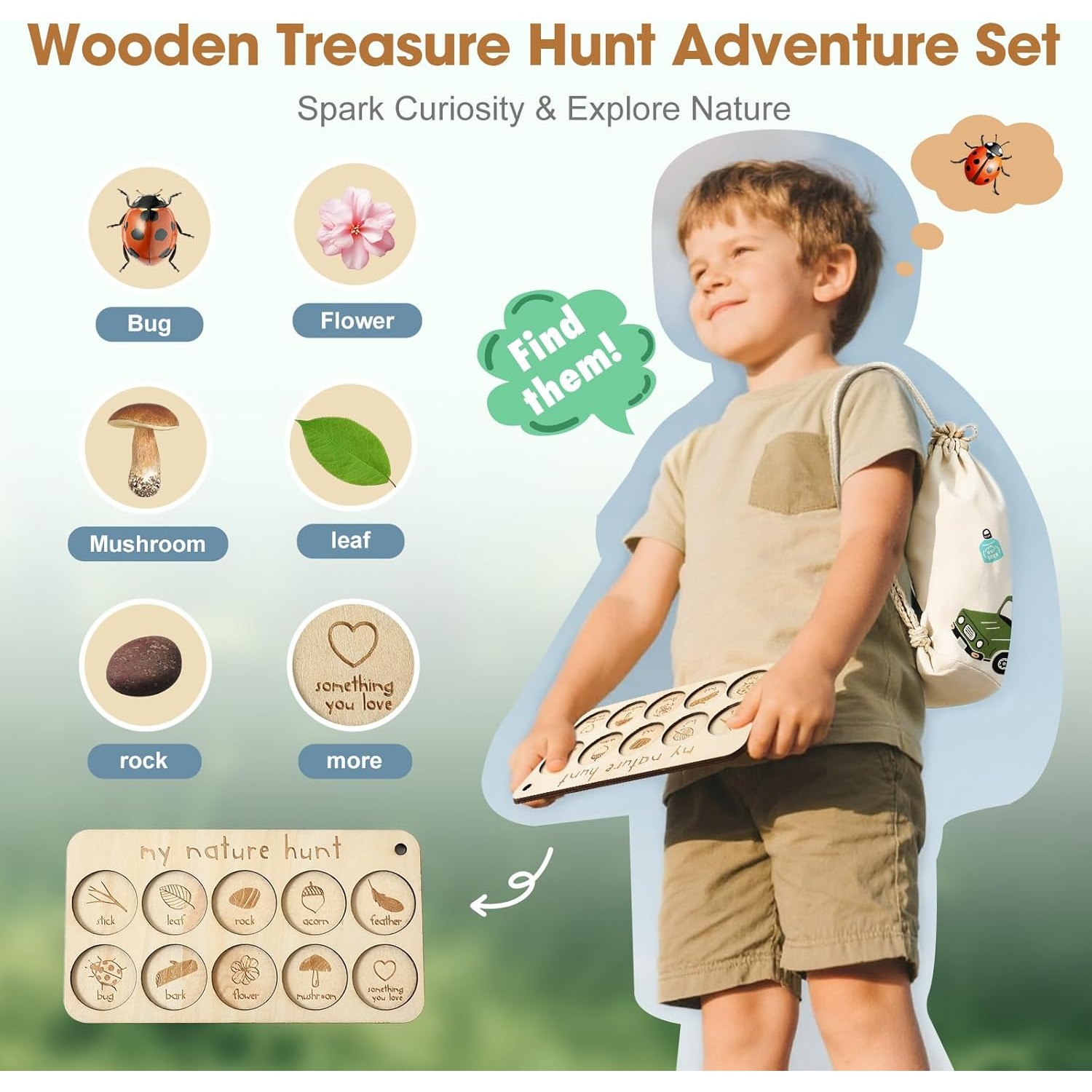 ชุดจับแมลงสำหรับเด็ก พร้อมกล่อ - Outdoor Adventure Kit For Kids บทวิจารณ์และราคา